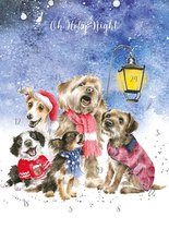 Adventskalender Kaart A4 Wrendale - O Holy Night Dog Advent Calendar