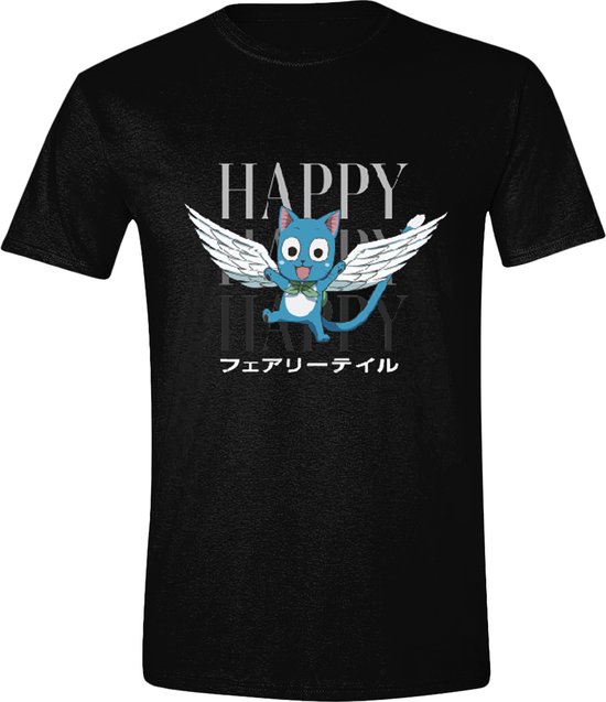 Foto: Fairy tail happy happy happy black t shirt xl