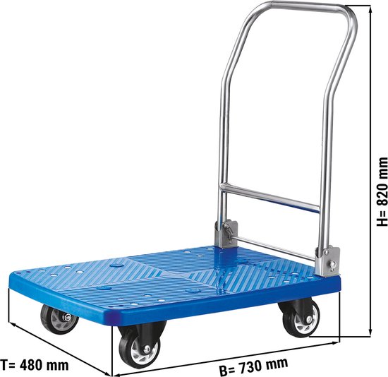 Glas transportwagen klein met dubbele wielen Glas transportwagen klein met dubbele wielen