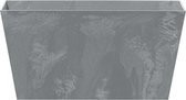 Prosperplast Bloembak Marengo - betonlook - grijs - 40 x 22 x 20 cm