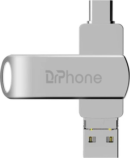 Clé USB Y Disk 128 Go pour iPhone iPad Mémoire USB OTG Clé USB 4 en 1  Compatible avec Android IOS USB Micro USB Type C Lightning couleur maison
