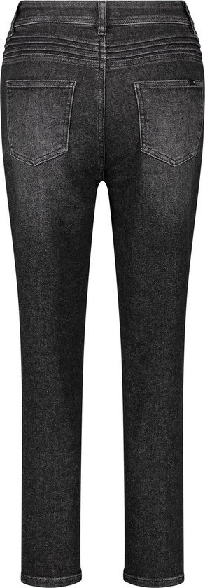 TAIFUN Dames 7/8-jeans met mom fit Dark Grey Denim-46 | bol.com