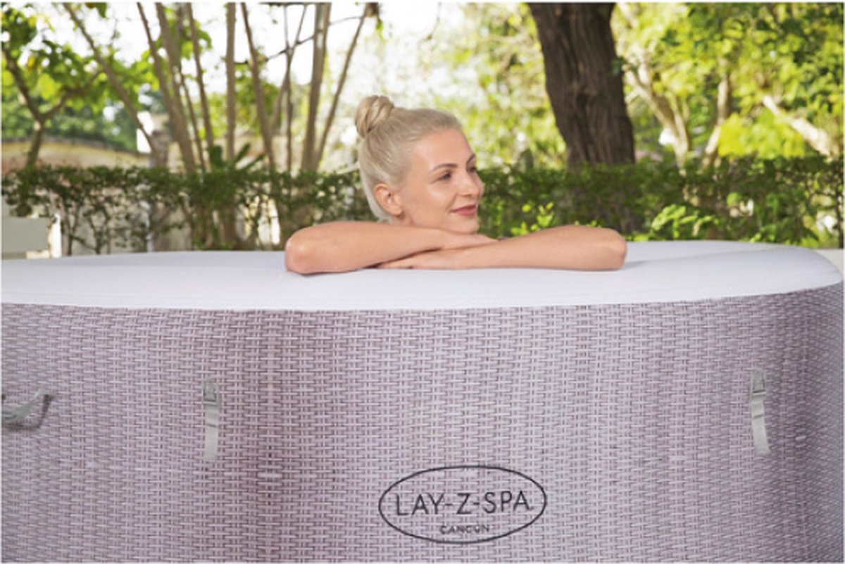 Lay-Z-Spa Cancun AirJet opblaasbare spa - 2 tot 4 personen - Ø 180 x 66 cm