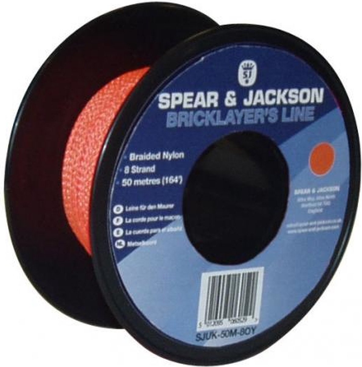 Metselkoord Spear & Jackson nylon Fluor Geel rol 50m