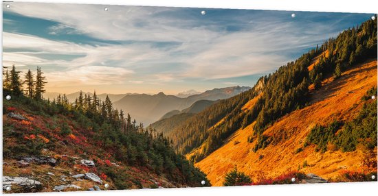 WallClassics - Tuinposter – North Cascades National Park - 200x100 cm Foto op Tuinposter  (wanddecoratie voor buiten en binnen)