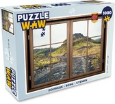 Puzzel Doorkijk - Berg - Stenen - Legpuzzel - Puzzel 1000 stukjes volwassenen