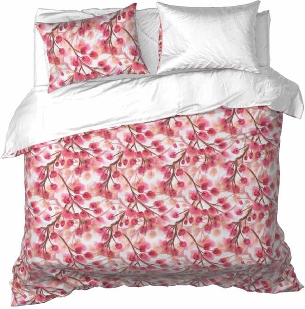 De Witte Lietaer Dekbedovertrek Ines Blushy Cheeks - 260 x 240 + 2x 60 x 70 cm - Katoen Satijn