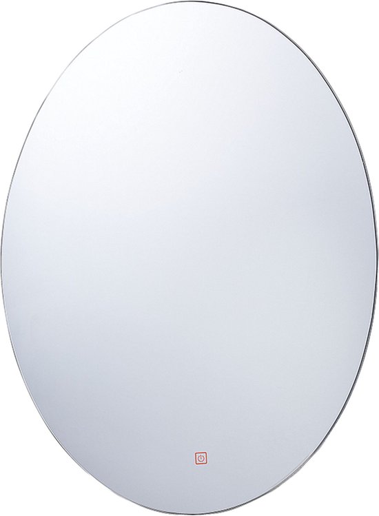 Beliani MAZILLE - LED-spiegel - Zilver - Glas