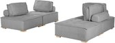 Beliani TIBRO - Modulaire sofa - grijs - Kunststof