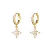 Yehwang - Oorbellen - Sparkling star earrings - goud - gold plated