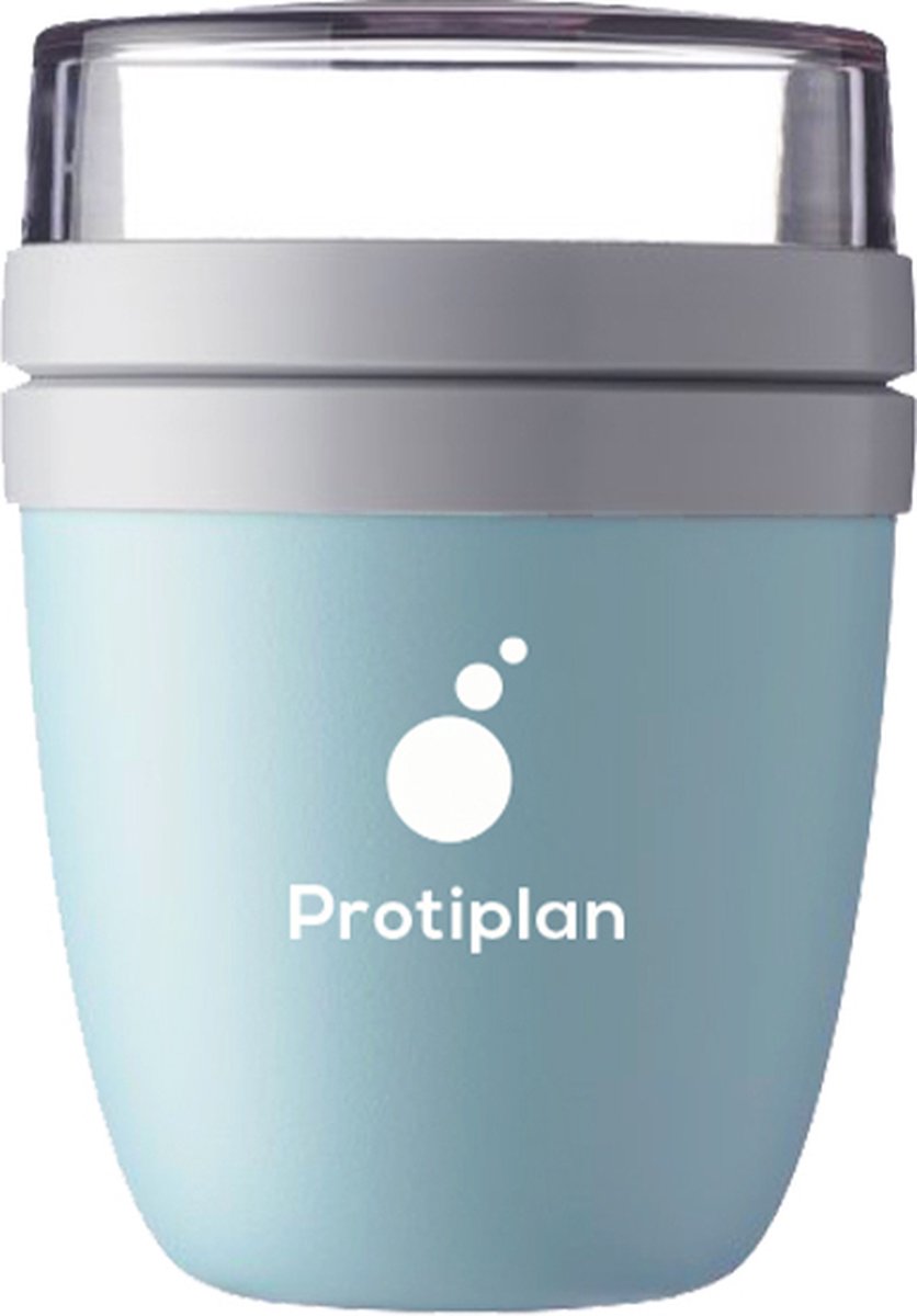 Protiplan - Lunchbeker - 300 ml + 120 ml - Handige maaltijdcontainer