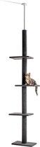 Colony Group -  In hoogte verstelbaar - Wolkenkrabber - Kattenkrabpaal - Krabpaal voor katten - Kattenspeeltjes - Hoge kattenkrabpaal - Katten - Grijs - 40x30x (230–260) cm