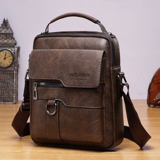 Fa.Volmer® Herren Echt-Leder Business-Tasche für Notebook #Bag16208