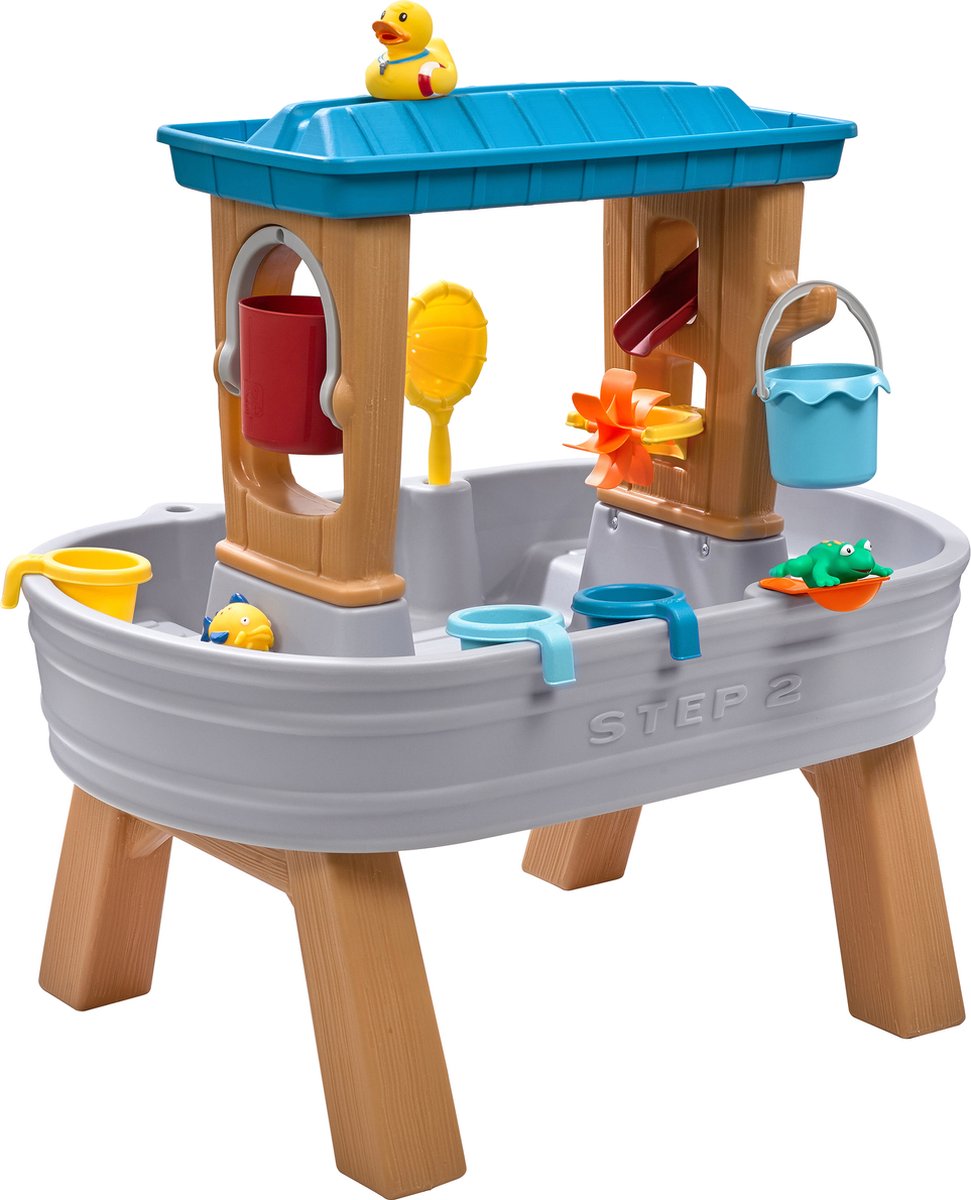 Step2 Rain Showers Splash Tub Watertafel - incl. accessoires - - Waterspeelgoed voor kind - Activiteitentafel met water voor de tuin / buiten