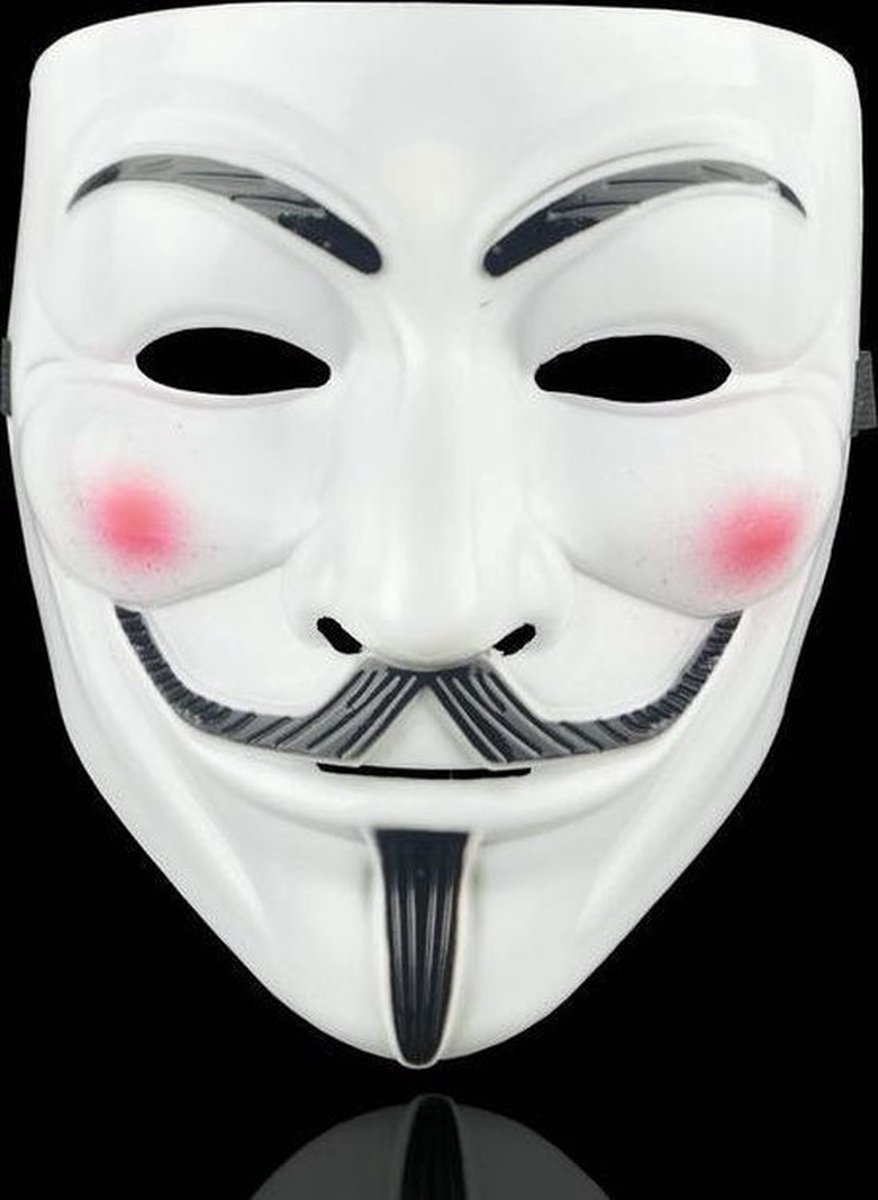 Anonymous Masker - Wit - Vendetta - Guy Fawkes - Leuk voor Halloween -... |  bol.com