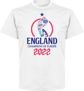 Engeland EK 2022 Winners T-Shirt - Wit - XXL