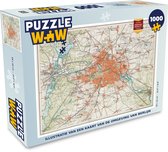 Puzzel Illustratie van een kaart van de omgeving van Berlijn - Legpuzzel - Puzzel 1000 stukjes volwassenen