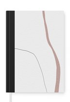Carnet - Carnet d'écriture - Ligne - Pastel - Design - Carnet - Format A5 - Bloc-notes