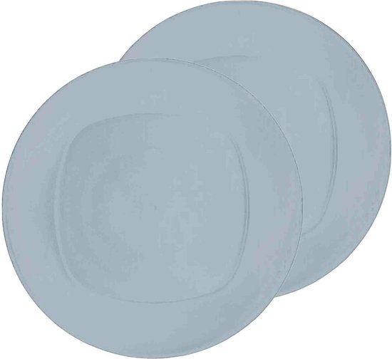 Excellent Houseware Ontbijt/dinerbordjes - 12x stuks - wit - 20 cm — afbeelding 3