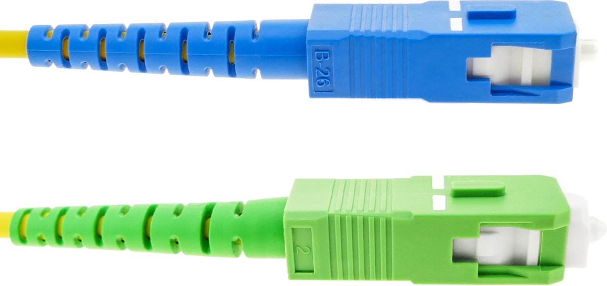 Câble Fibre Optique Monomode Simplex LC/PC Vers SC/APC - Longueur 10 M, Diamètre 9/125 µm | Qualité LSZH, Vérifié 100%