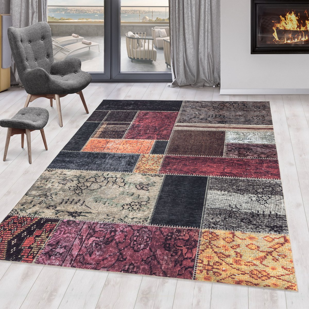 Fiesta vloerkleed 200x290cm multikleur 4302