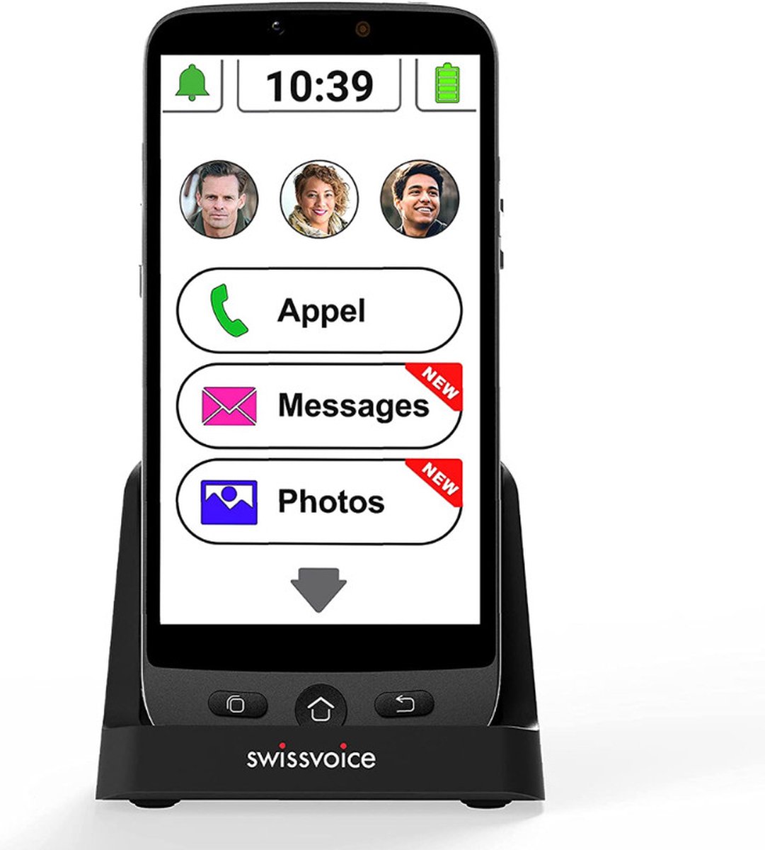 SwissVoice G50 Senioren Smartphone - Nederlands menu - Geschikt voor iedere provider- 2 jaar garantie