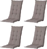 Madison - Tuinkussen - Universeel - Lage Rug - 4 st. - Panama Taupe - 105x50cm - Taupe - Tuinstoelkussens - Standaardstoel