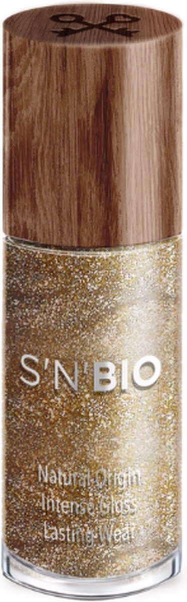 S'N' BIO Nail Polish Glitter Gold