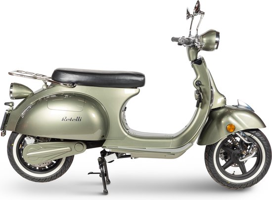 Retelli Vecchio Classico Green - scooter électrique - Brom/moustache -  rétro - y... | bol.com