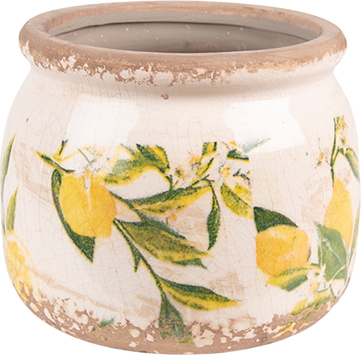 Cache-pot En Céramique Jaune - Déco Intérieur
