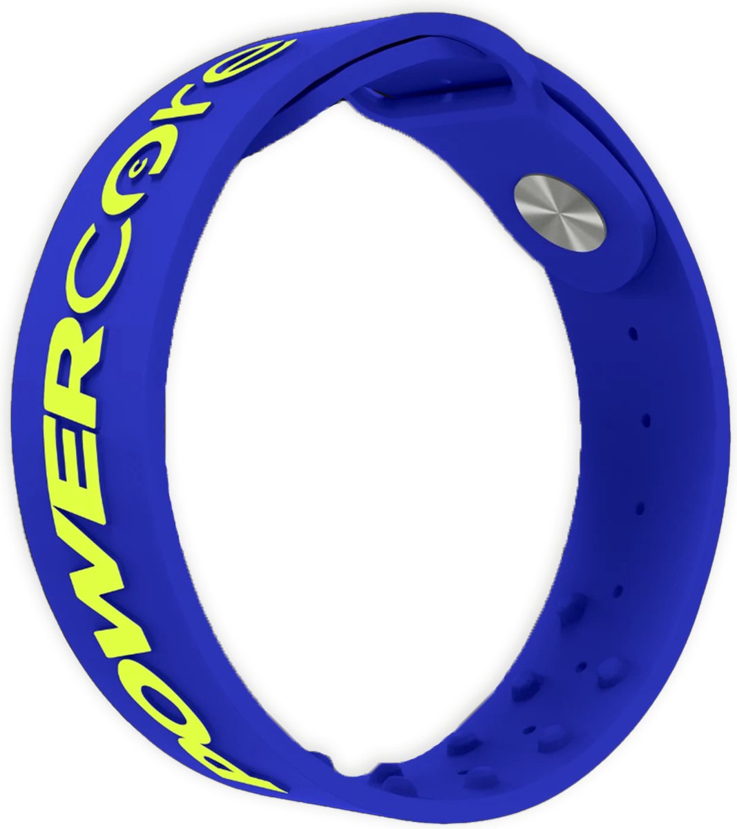 PowerCore, proprioceptie sportarmband – Blauw/Neon – S/M - Sportband – Polsband verbetert sportprestaties