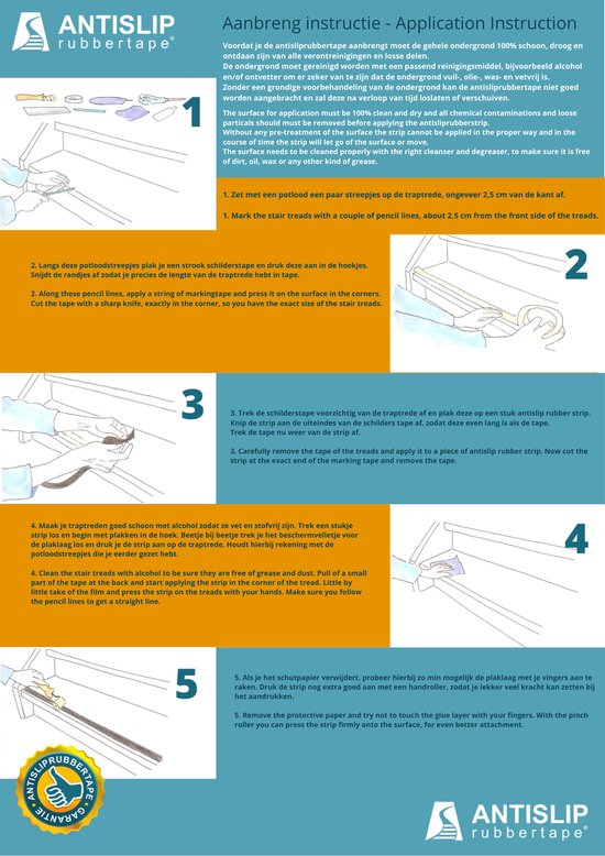 Anti Slip Tape, Hoge Tractie, Sterke Grip Schuurvast, Niet Gemakkelijk Leaving Lijmresten, Binnen & buiten, Met Meetband 100MM Width x 5M Long Zwart/Geel