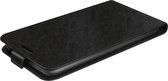 Motorola Edge 30 Ultra Flipcase (omlaag) hoesje - Just in Case - Effen Zwart - Kunstleer