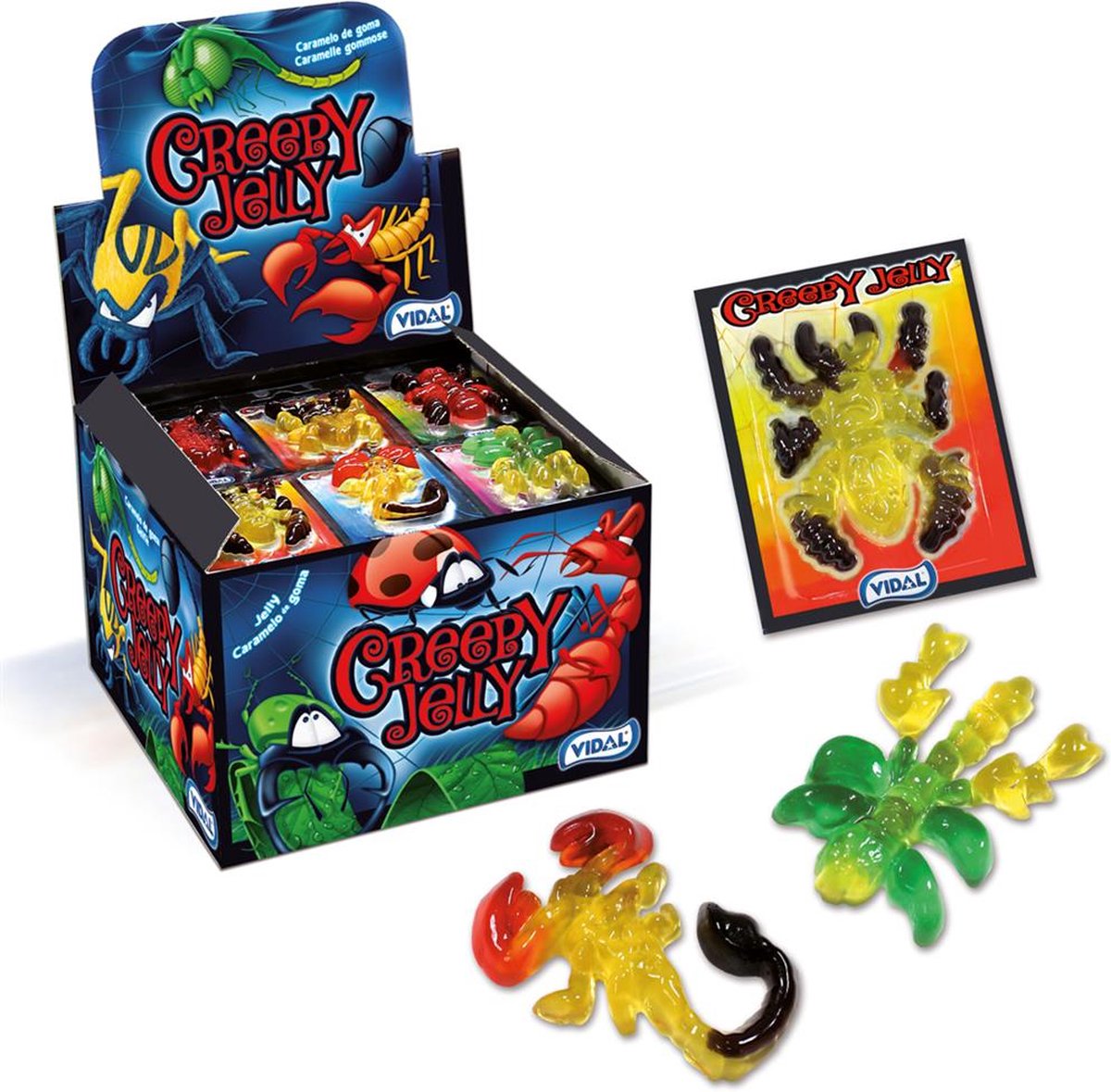 Vidal Creepy Jelly in blister - 66 stuks