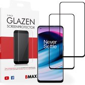 2-pack BMAX geschikt voor OnePlus Nord N20 5G Screenprotector - Full Cover - Gehard glas - Tempered glas - OnePlus screenprotectors 2 stuks - Telefoonglaasje - Beschermglas - Glasplaatje - Screensaver - Screen protector - Case friendly - Zwart