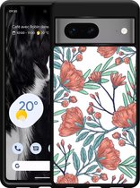 Google Pixel 7 Hardcase hoesje Poppy Roses - Designed by Cazy