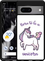 Google Pixel 7 Hardcase hoesje Born to be a Unicorn - Designed by Cazy