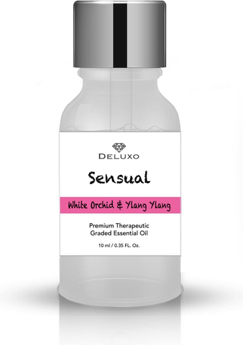 Goedkoopste Deluxo® Etherische olie - Ylang Ylang en Witte Orchidee - Sensual - Luxe etherische olie voor Aroma diffusers