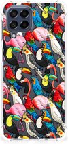 Anti-shock Hoesje met foto Geschikt voor Samsung Galaxy M53 Telefoon Hoesje met doorzichtige rand Birds