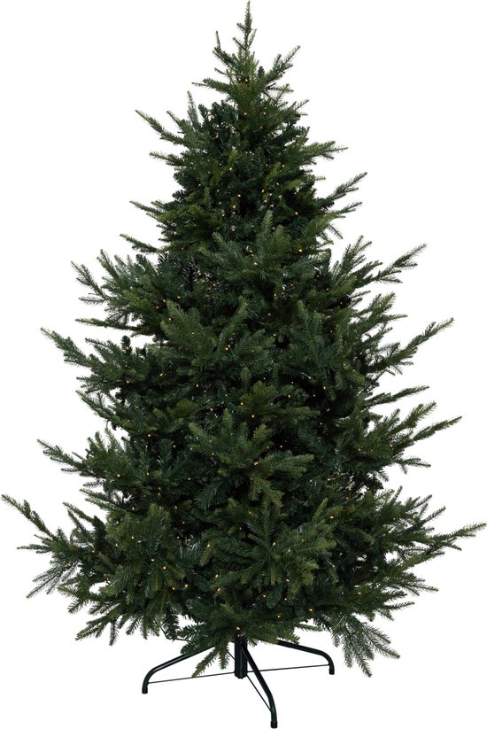 KJ Kunstkerstbomen Calgary Kunstkerstboom de luxe 210 cm met inclusief LED... bol