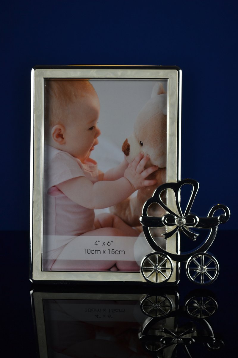Luxe Fotolijst met Kinderwagen – Lief en Elegant Design