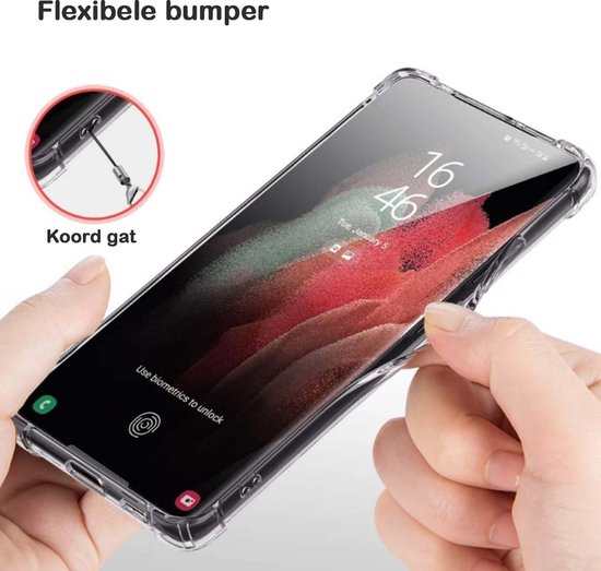 Coque en siliconen hoesje TPU antichoc transparente Smartphonica Samsung Galaxy A52 avec pare-chocs / coque arrière