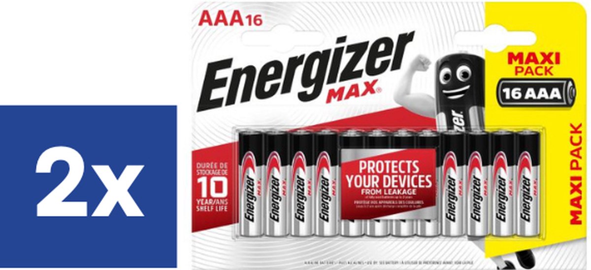 Energizer Batterijen AAA Max - 2 x 16 stuks