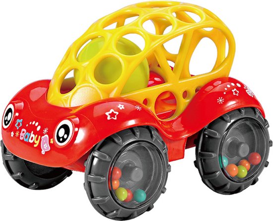 Speelgoed Auto - Oball - Speelgoedvoertuig - Baby Rammelaar - Baby Auto  Rammelaar -... | bol.com
