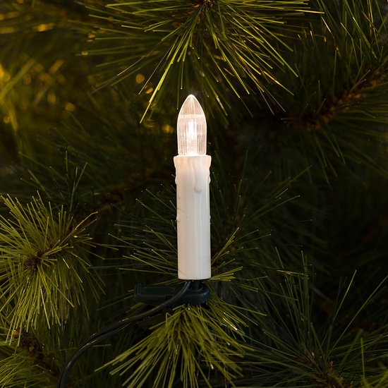 Kaarsverlichting voor binnen - 20 kaarsen - Warm wit - 7.5 meter - Kerstverlichting