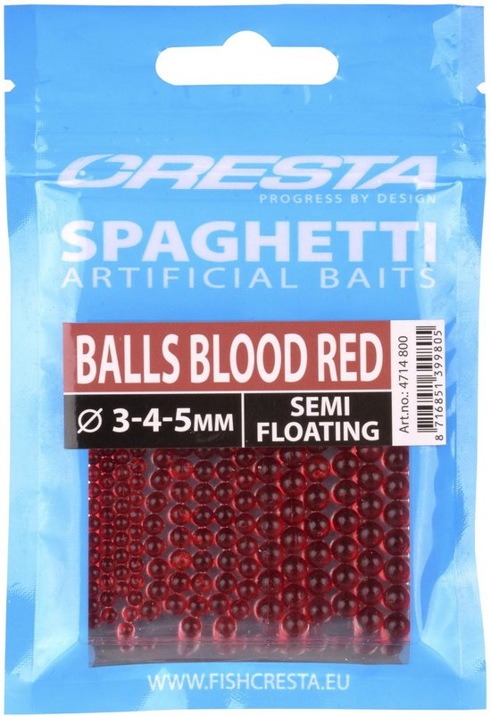 Cresta Spaghetti Balls 15St. Fluo Red van Cresta — afbeelding 2