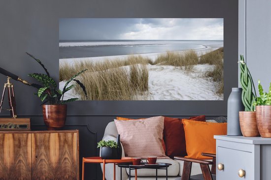 Stickers muraux - Mer du Nord - Dunes - Water - 160x80 cm - Feuille adhésive