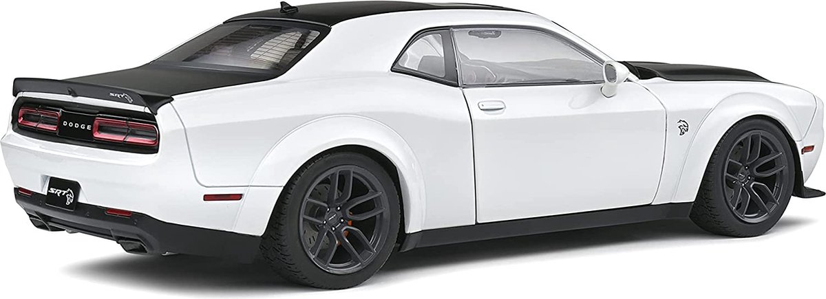 Dodge Challenger SRT Hellcat Redeye Wit Zwart 30 Cm 1 18 Solido 