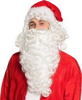 Boland - Pruik Kerstman - Krullen - Halflang - Mannen - Kerstman - Kerst