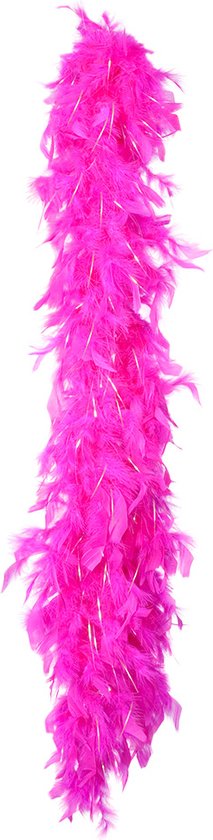 Amakando Boa à Plumes Chic Showgirl Pour Femme - Violet-Noir 180 Cm